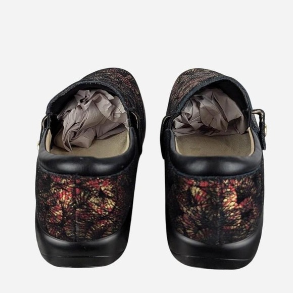 Alegria Keli Slip-On Shoes Metallic Red Gold Print US 9 / EU 39 - Picture 4 of 7